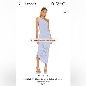 Revolve Diana Gown in Celestial Blue Small